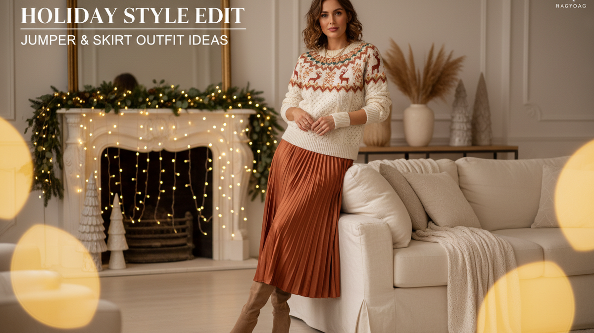 Christmas Jumper & Skirt Outfit Ideas