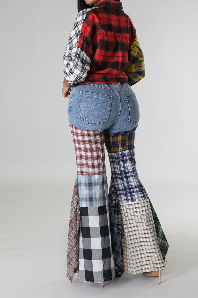 Flare pants side view