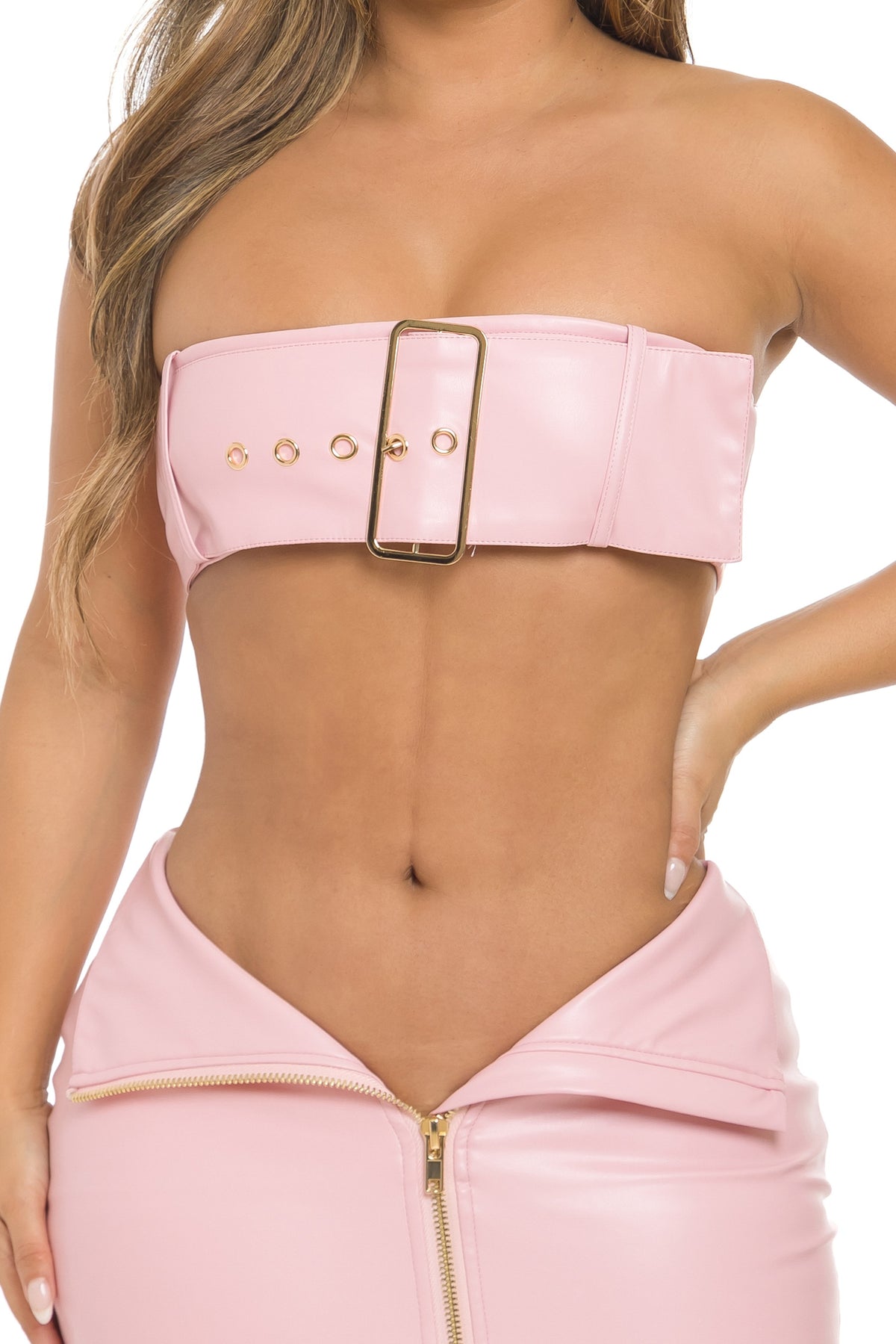 Women's Strapless Crop Top & Maxi Skirt Set - photo 2