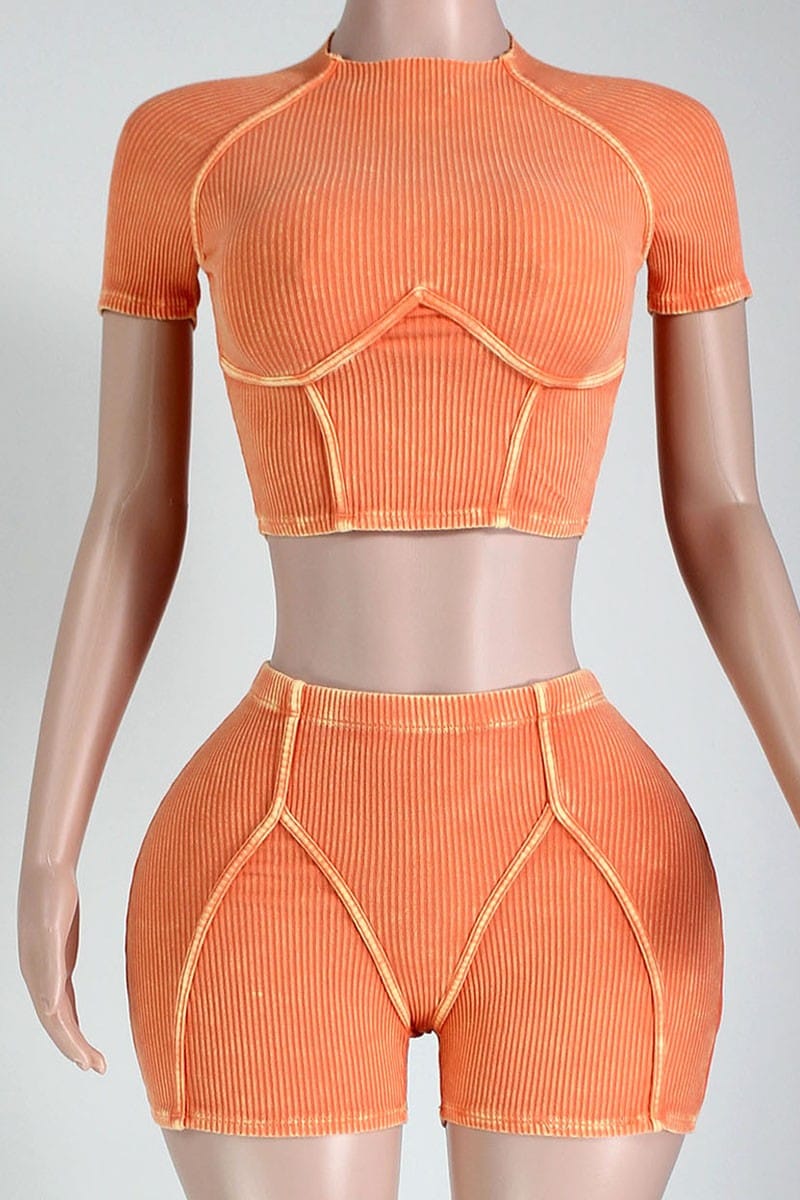 Shorts set back view