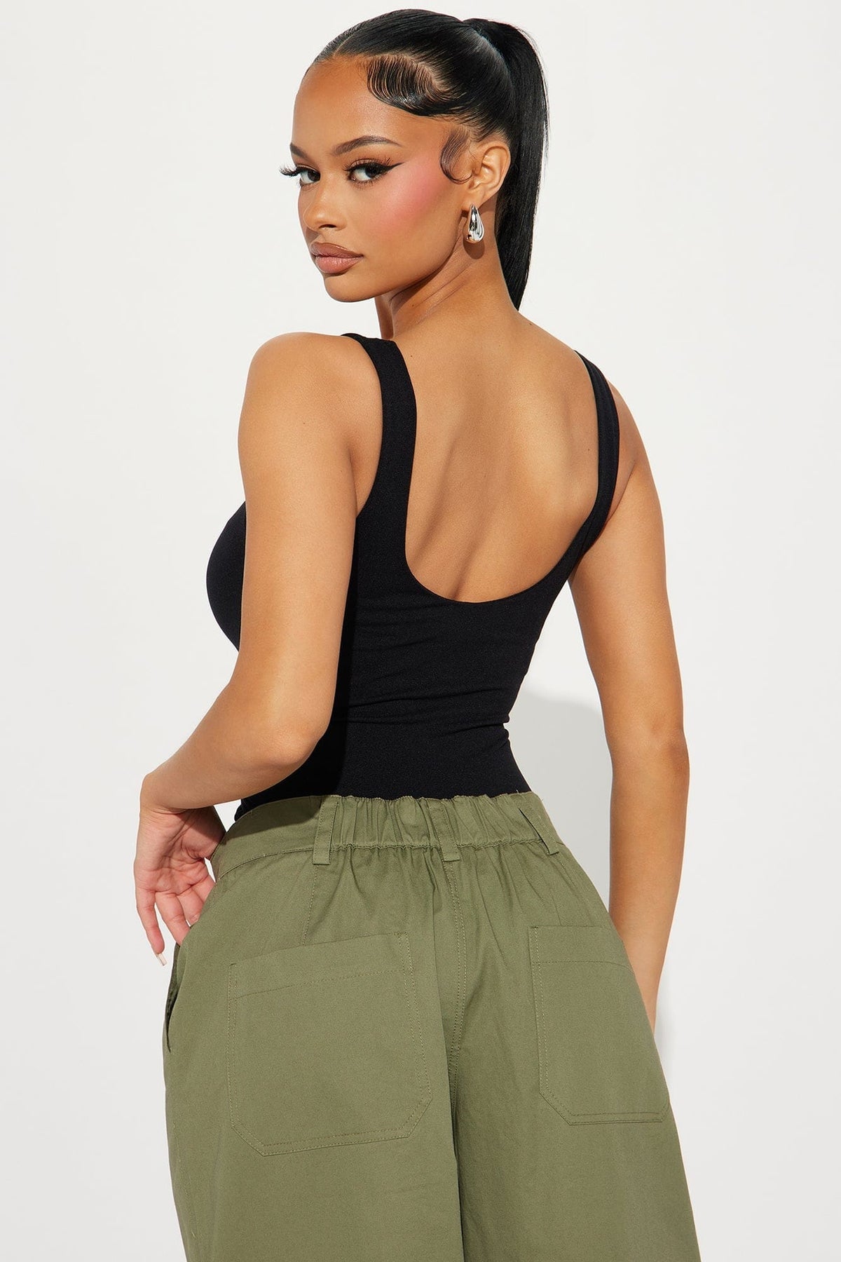 Women's Double Layer Bodysuit – back view