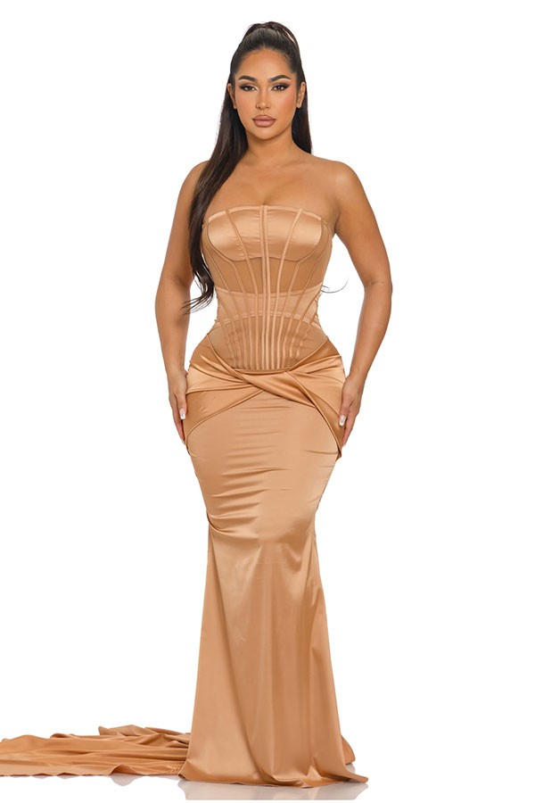 Women's Sleeveless Ruched Bodycon Mini Dress - photo 2