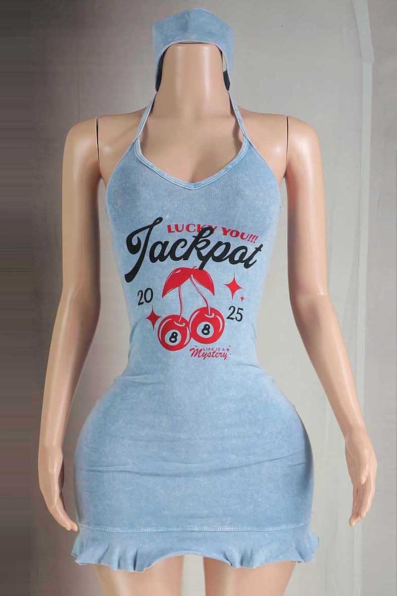 Mini dress side view