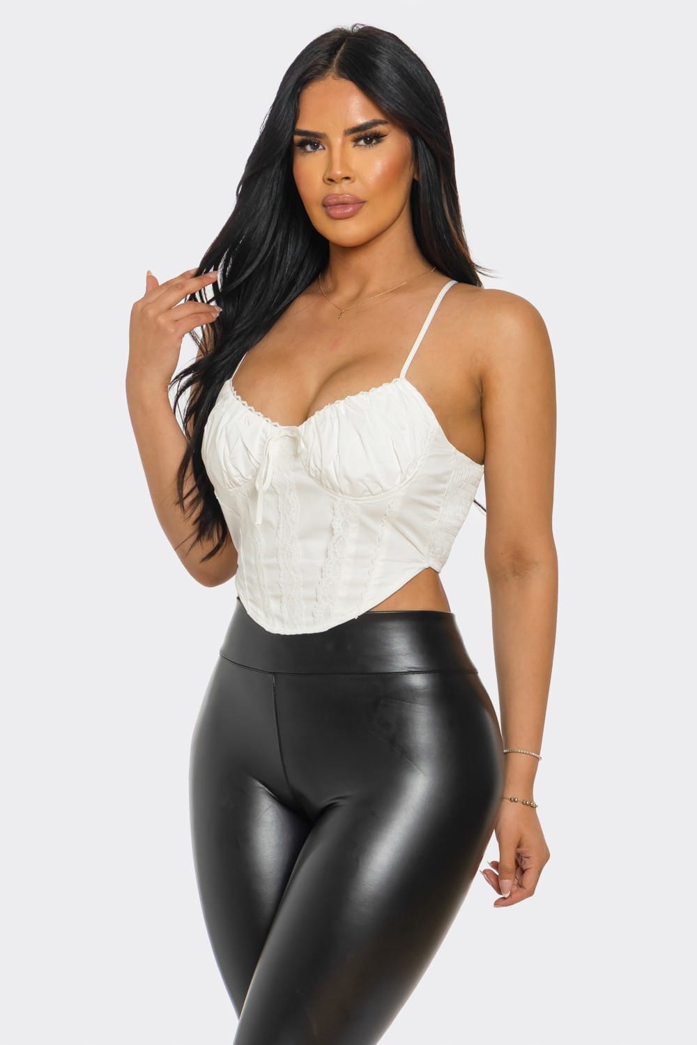 Women's Scarlet Temptation Sweetheart Corset Top – front view