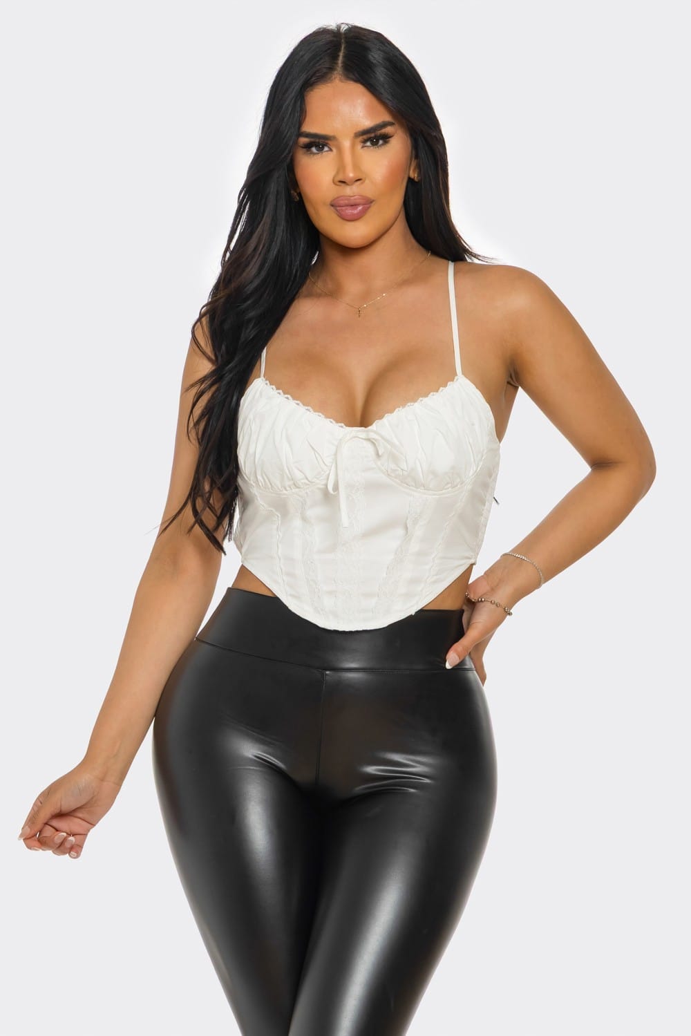 Women's Scarlet Temptation Sweetheart Corset Top – side view