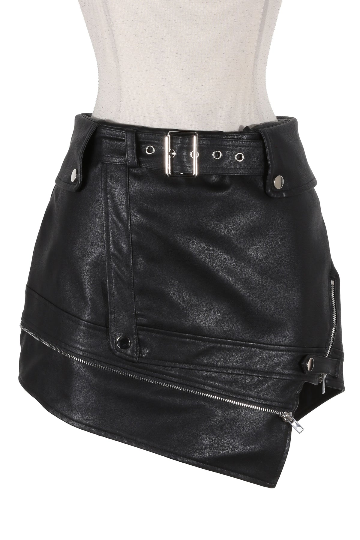 Women's Faux Leather Mini Skirt