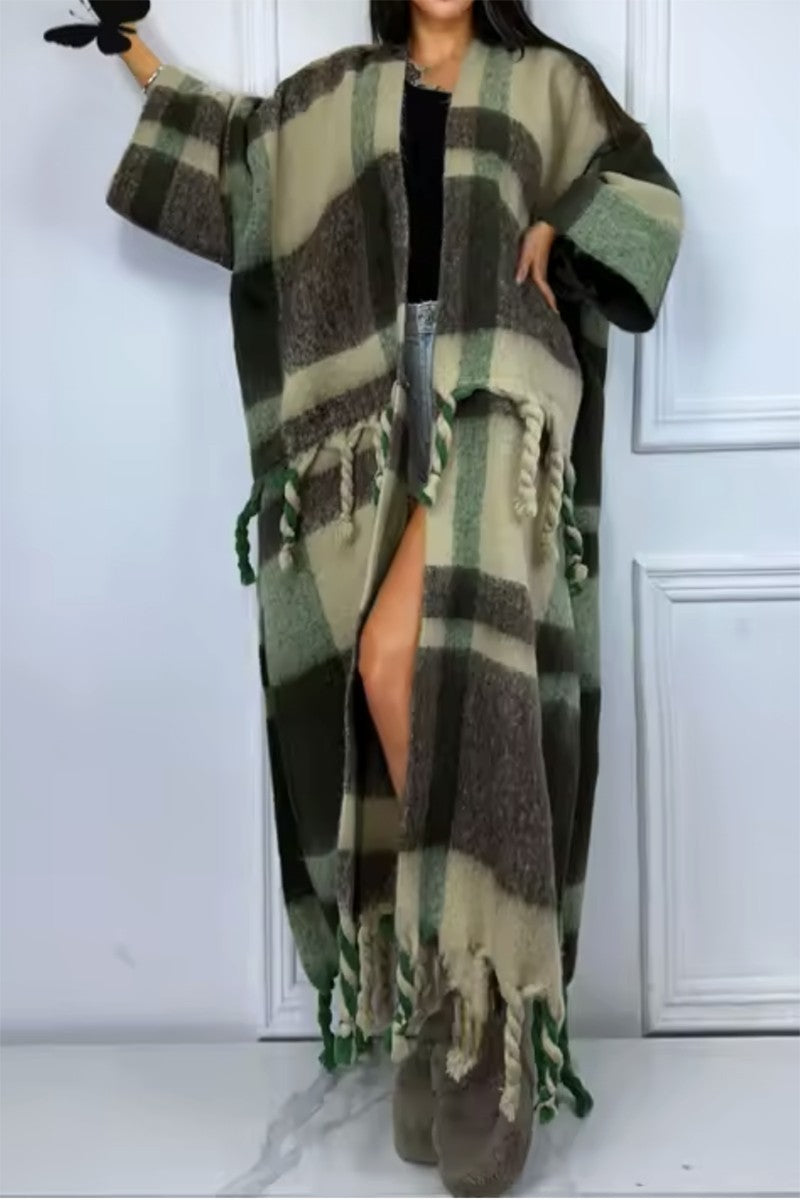 Fringe tassel cardigan front