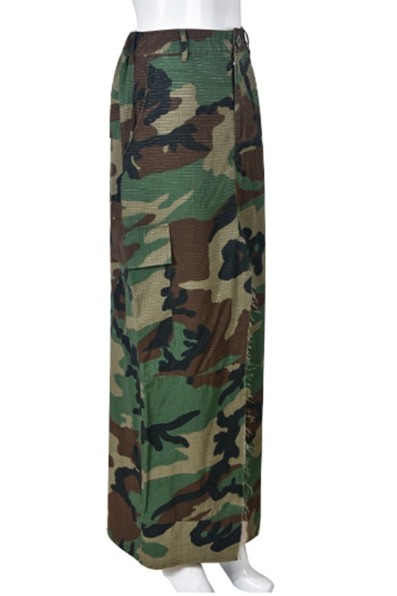 Camo skirt back