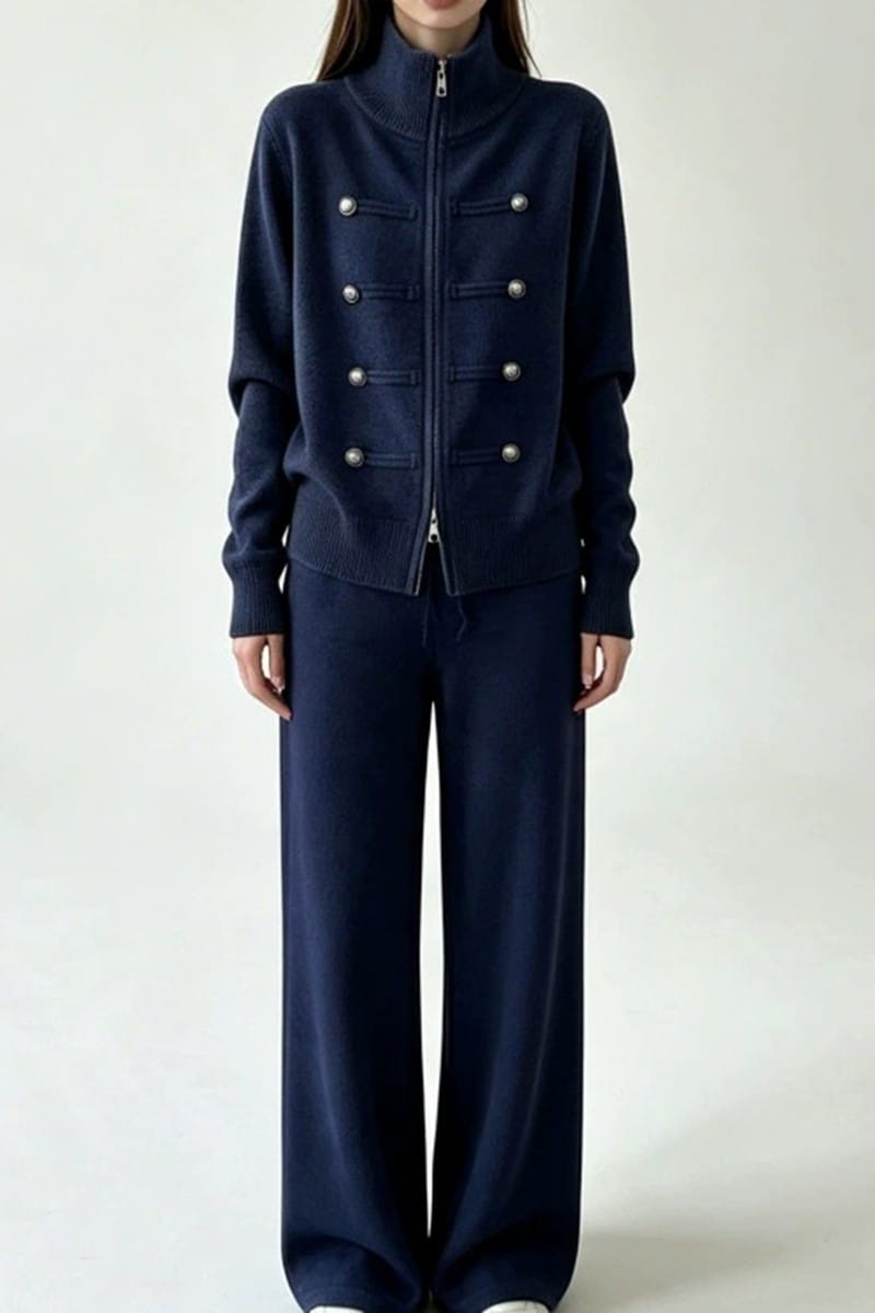 Navy knit set