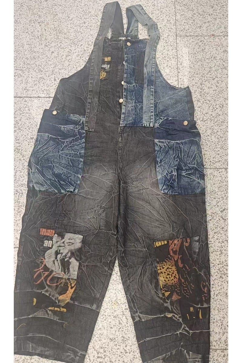 Overalls back view