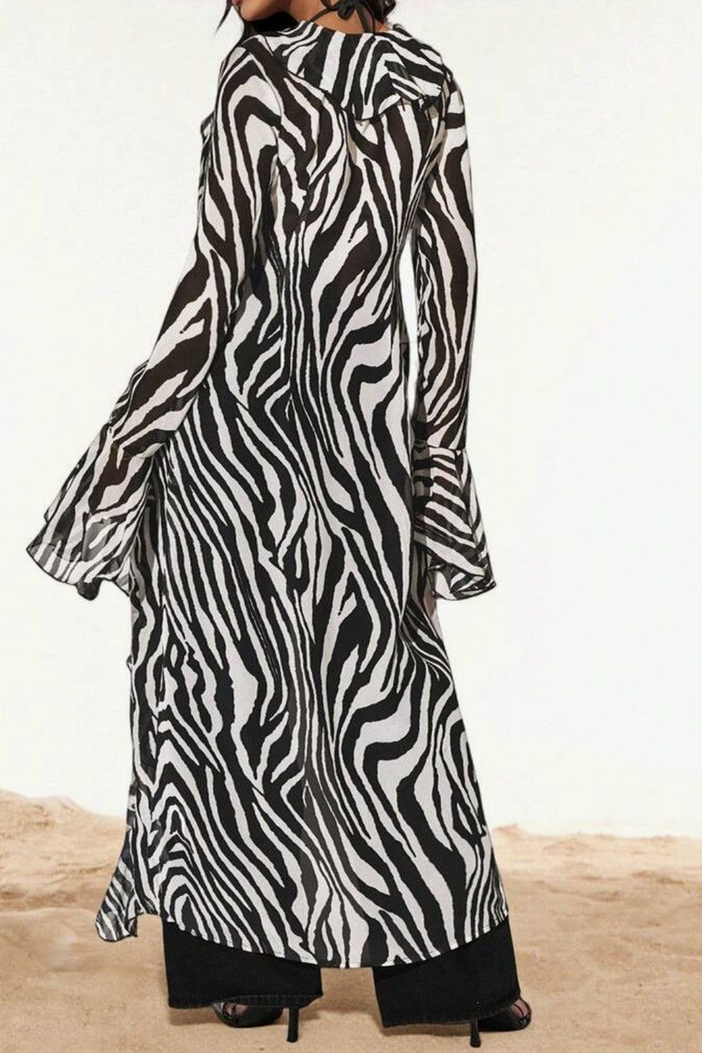 Zebra duster top front