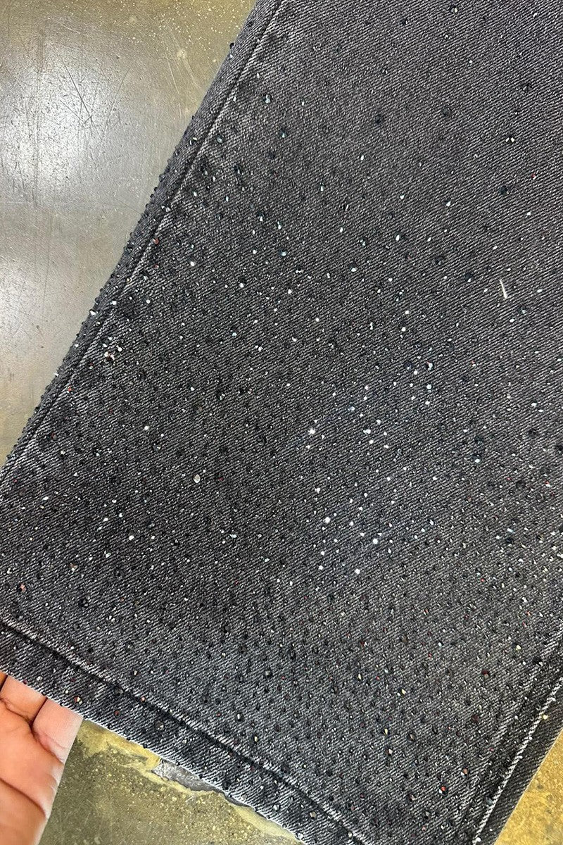 Rhinestone detail close up
