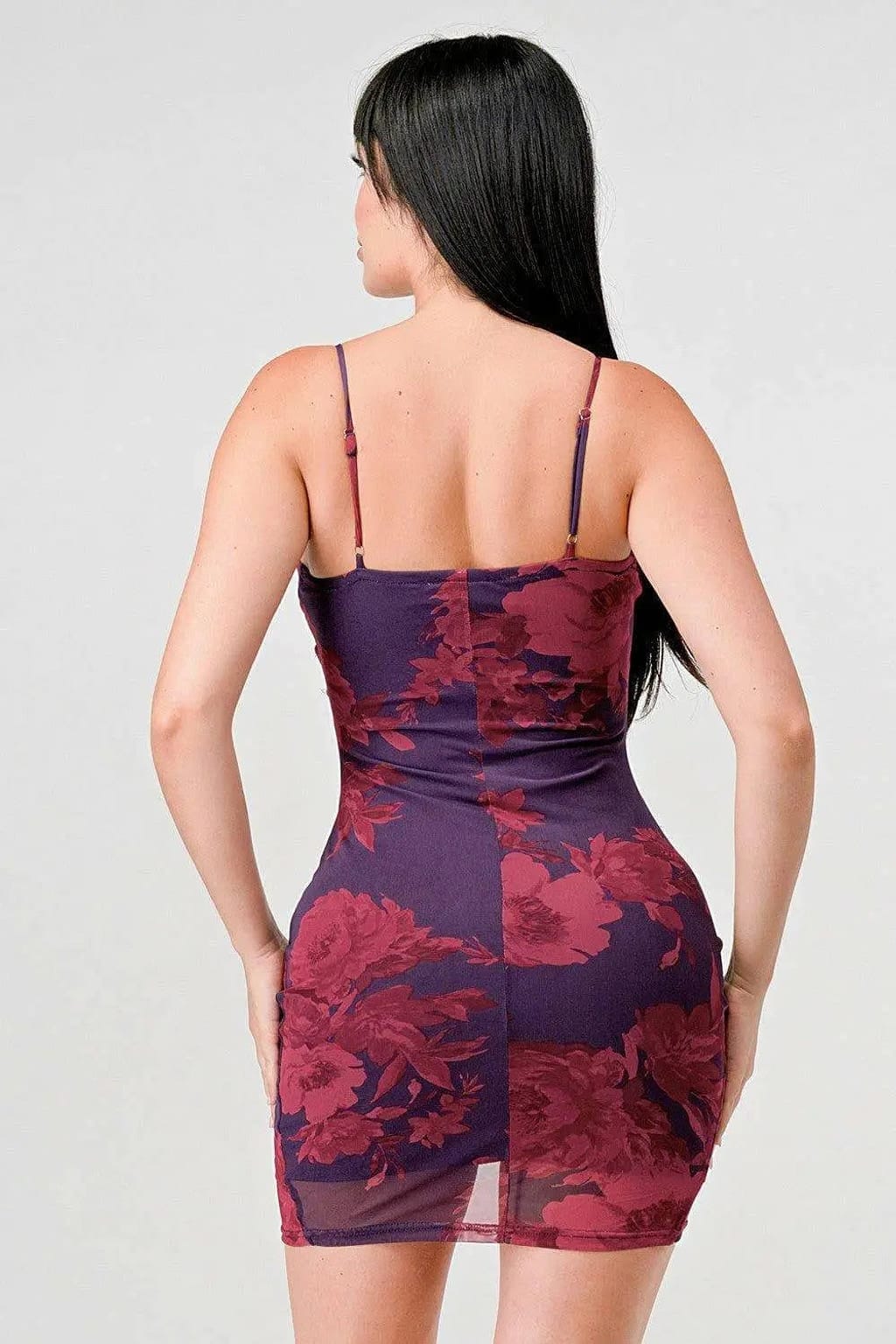 Dark print dress outfit view - Epicplacess