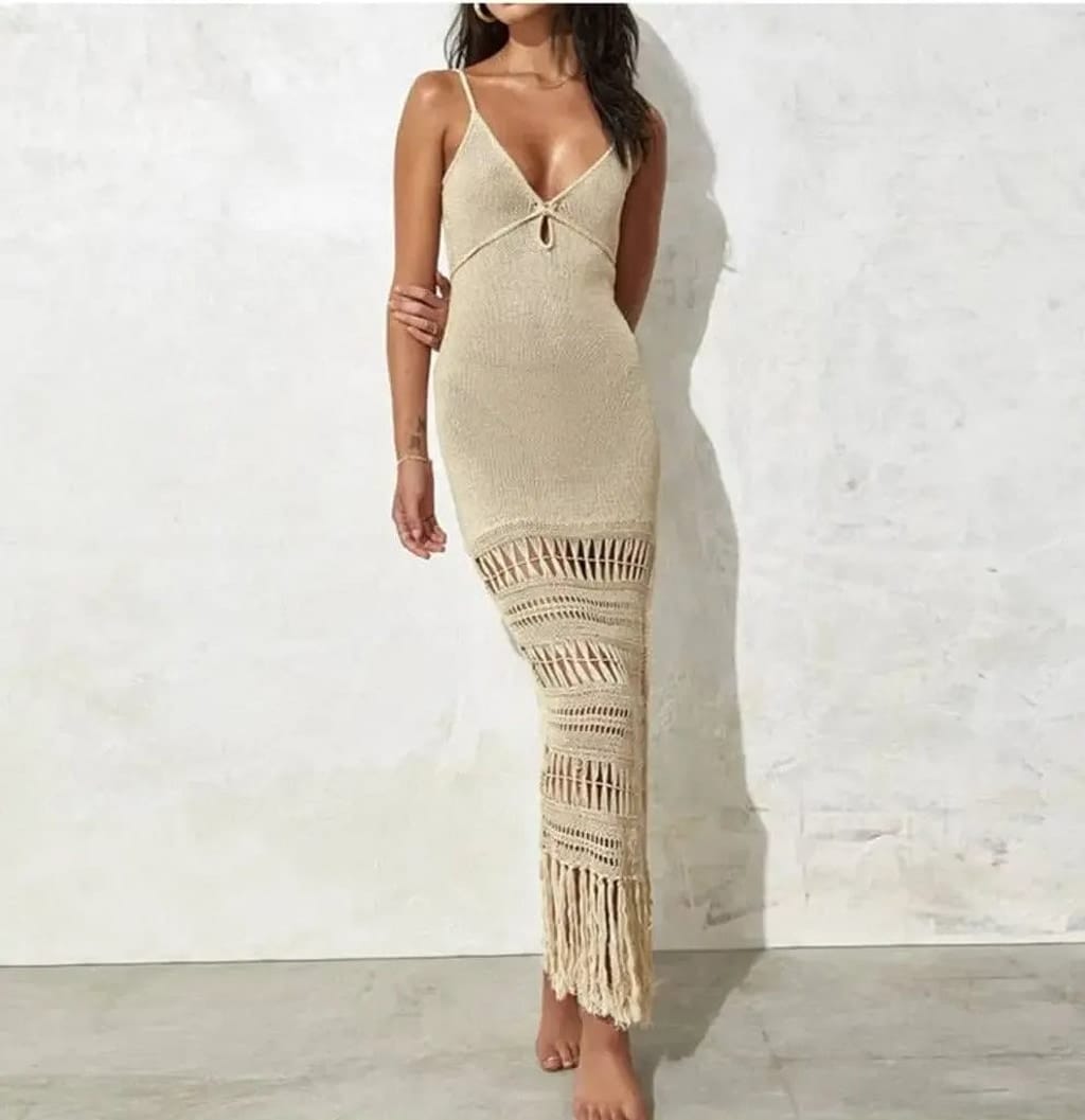 Tassel cover-up outfit view - Epicplacess