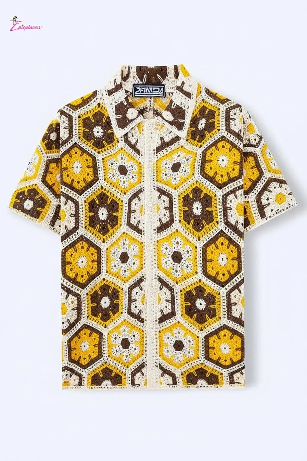 Crochet shirt front view - Epicplacess
