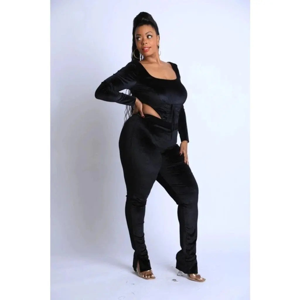 Weekend Ready black legging set - Epicplacess