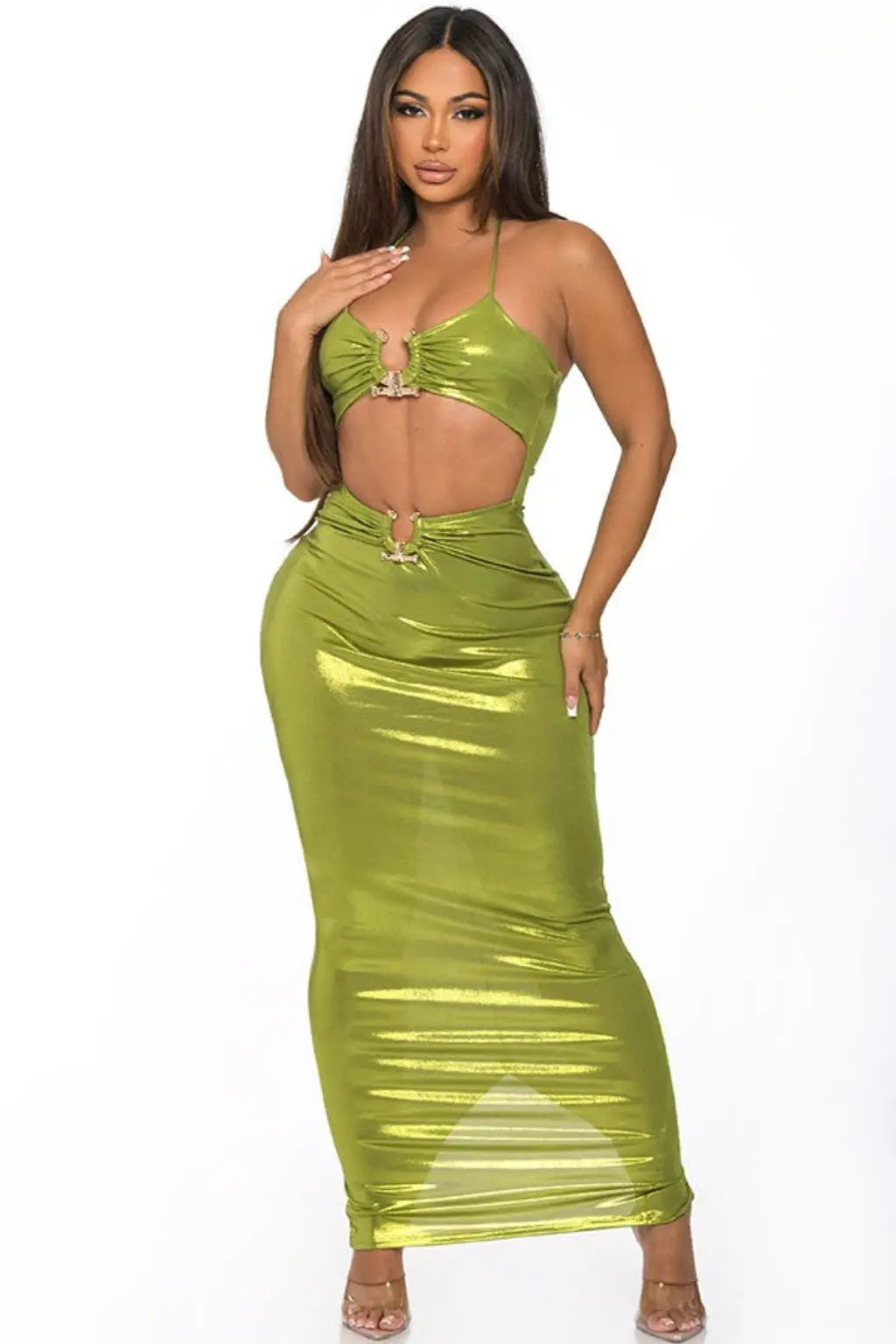 Green dress detail - Epicplacess