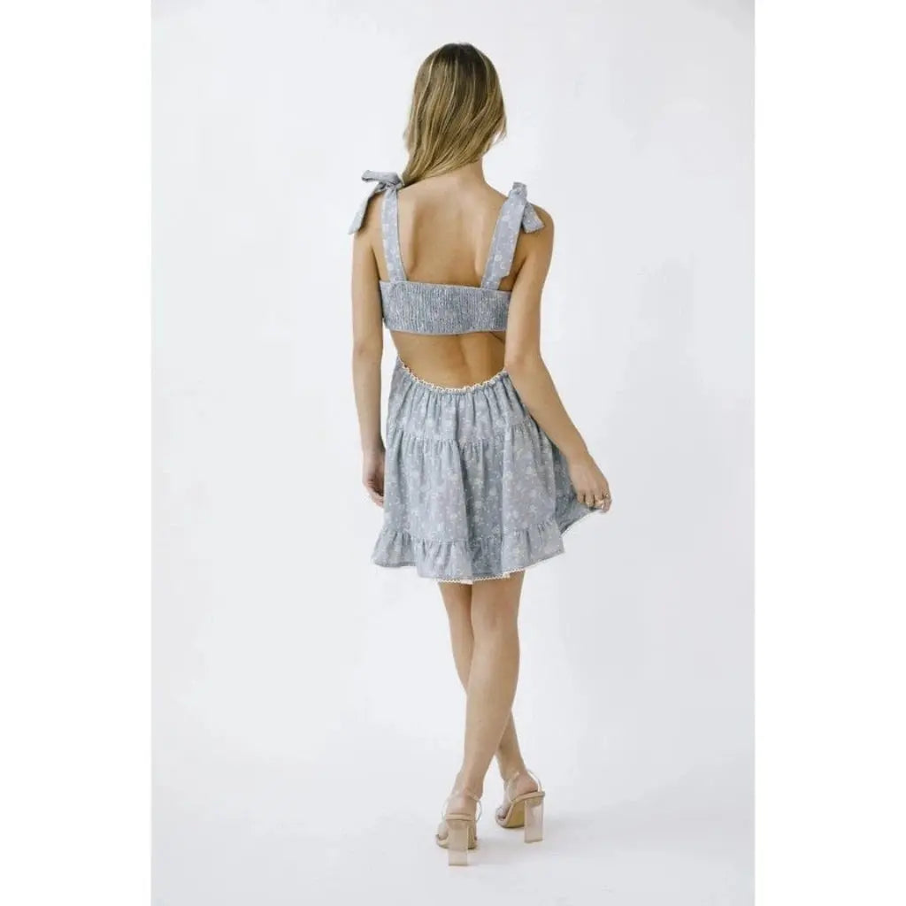 Denim mini dress detail - Epicplacess