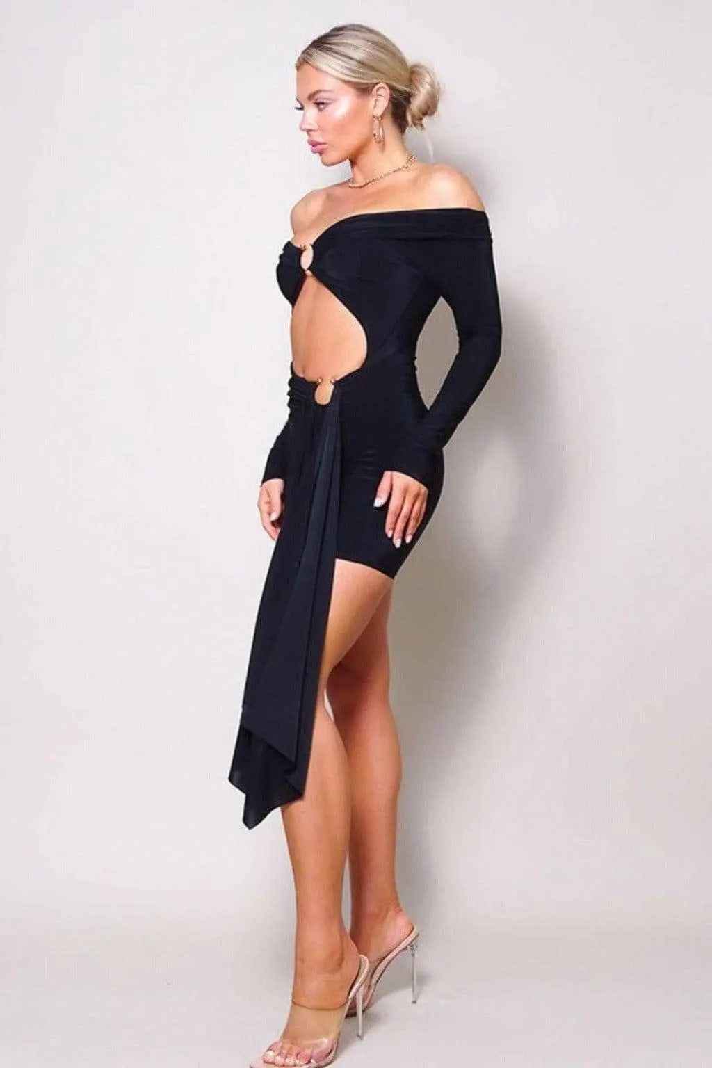 Black mini dress outfit view - Epicplacess
