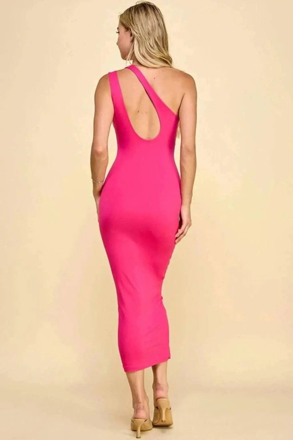 Halter maxi dress back view - Epicplacess