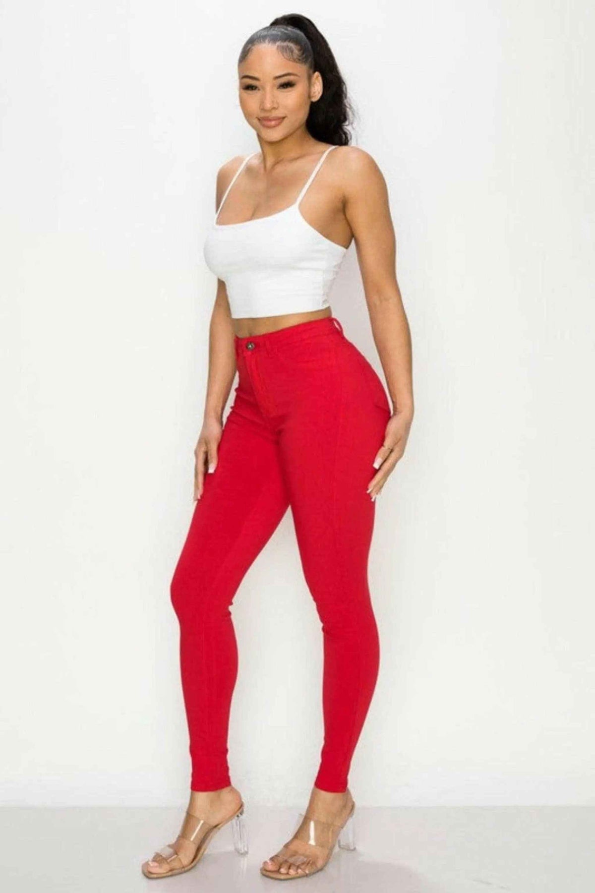 Red skinny jeans - Epicplacess
