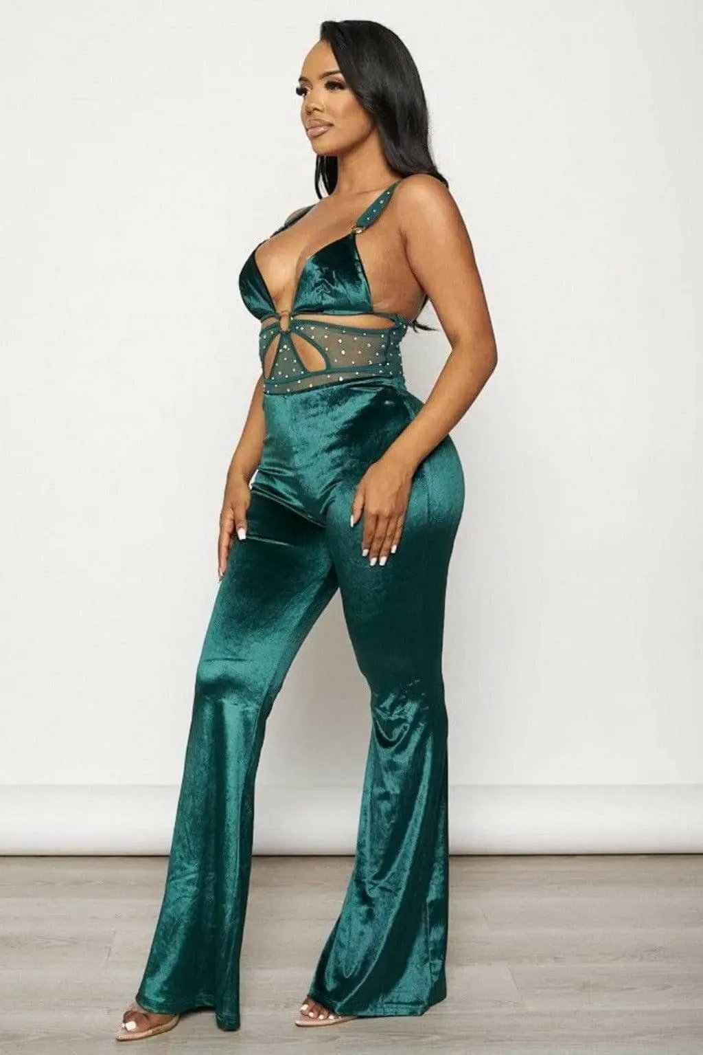Velvet jumpsuit detail - Epicplacess