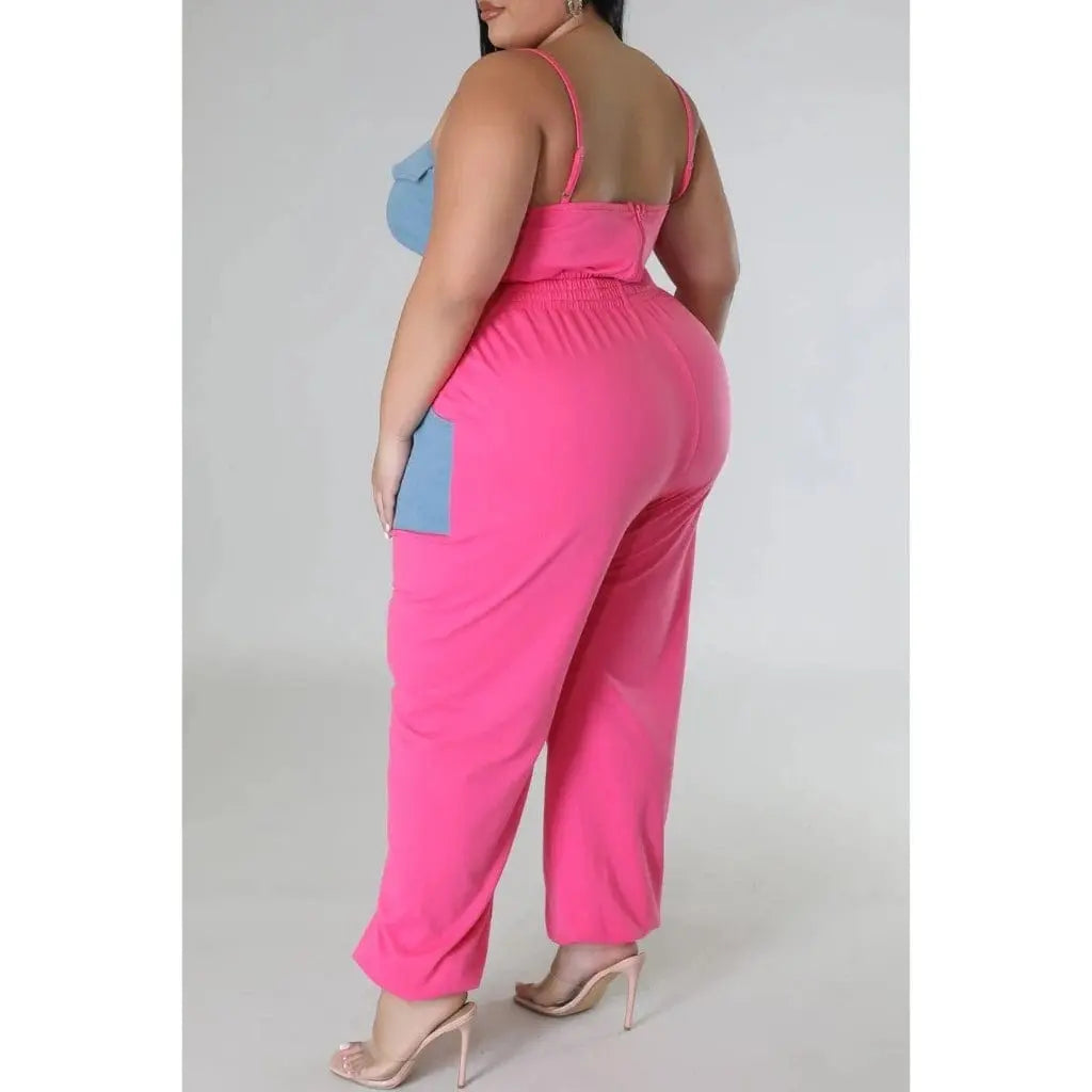 Pink pants set front view - Epicplacess