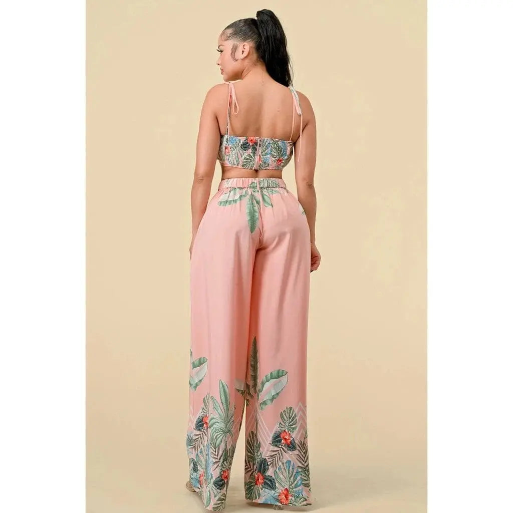 Floral pant set front view - Epicplacess