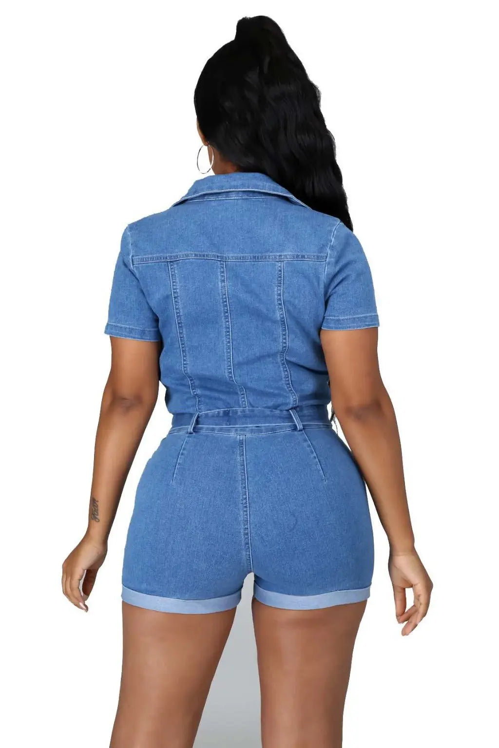 Serina bow romper outfit view - Epicplacess