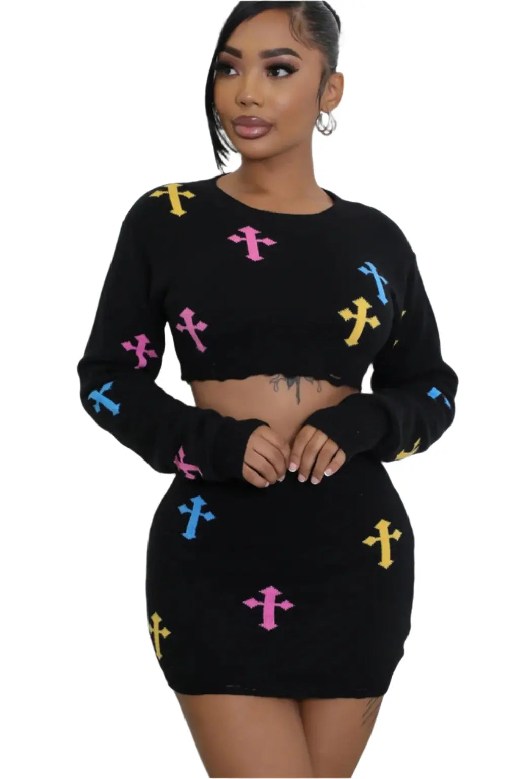 Black mini skirt set - Epicplacess