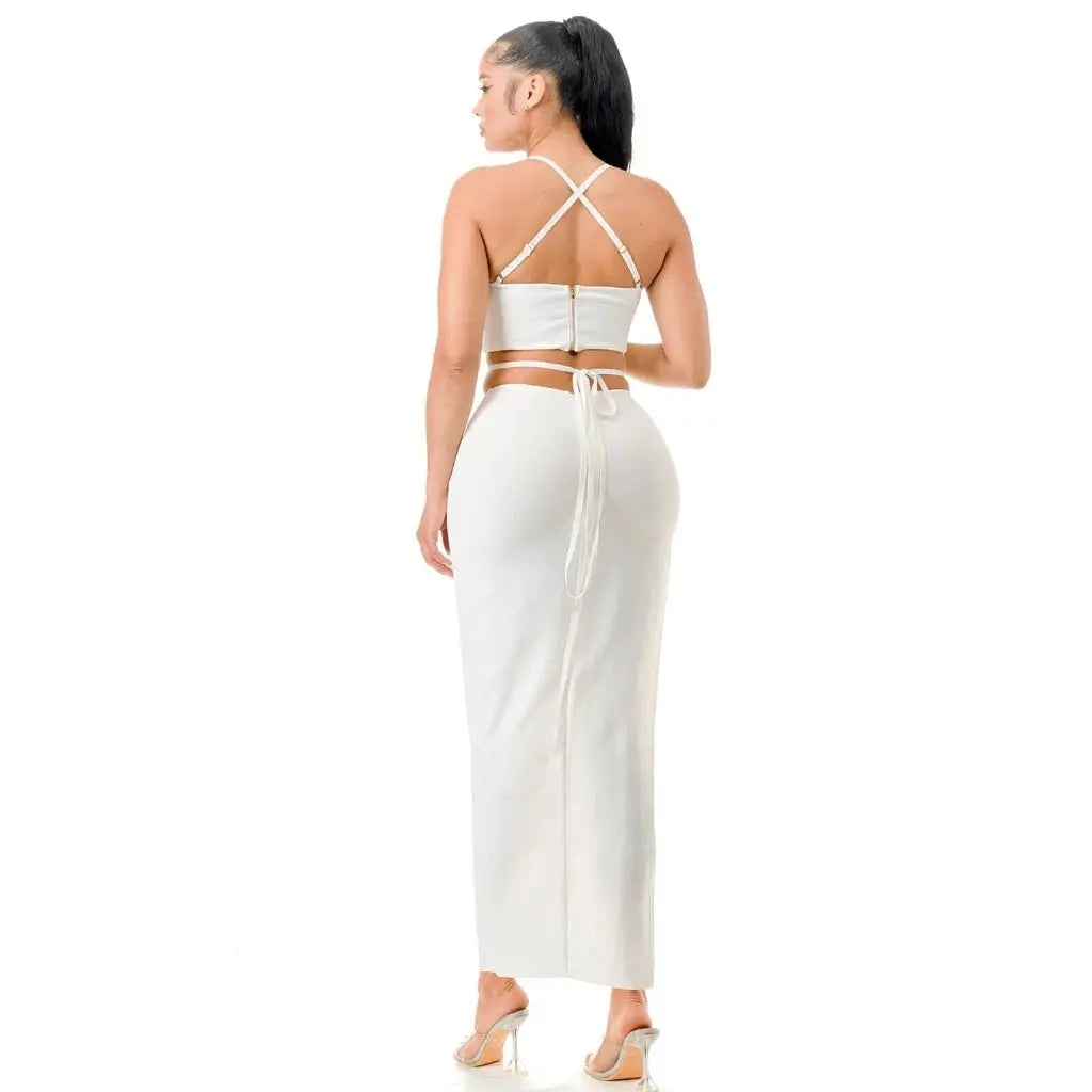 White skirt set detail - Epicplacess