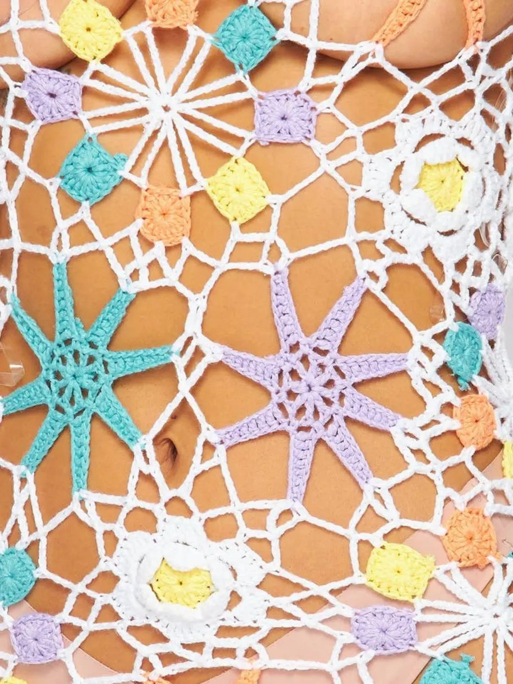 Crochet cover-up front view - Epicplacess