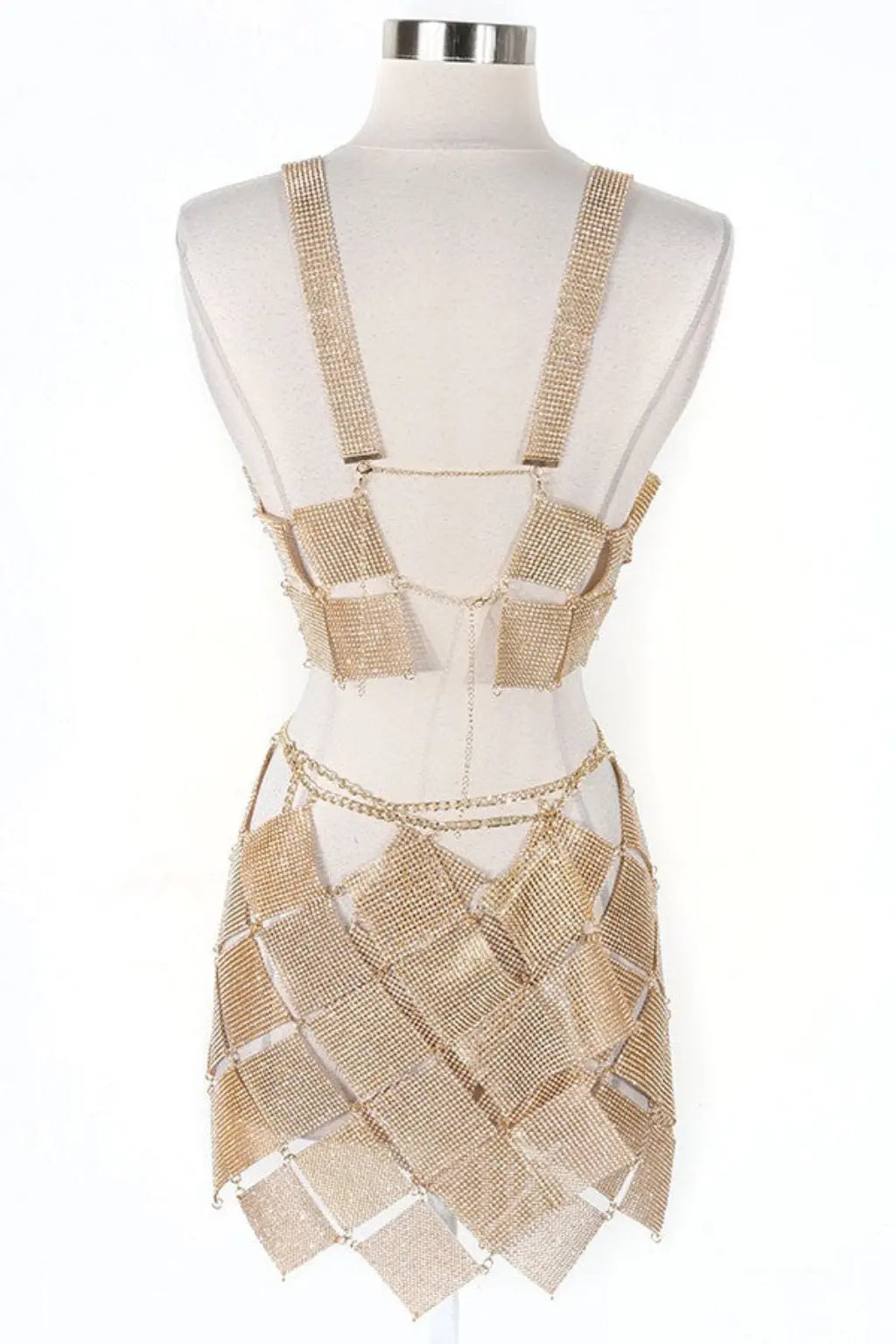 Silver skirt set side view - Epicplacess