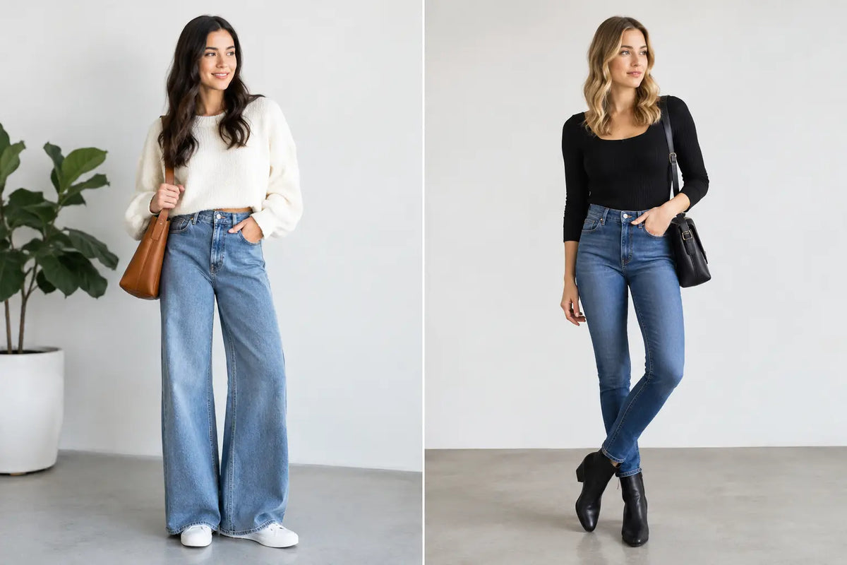Wide Leg Versus Skinny Jeans for Every Mood