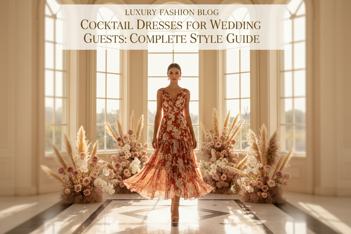 Cocktail Dresses for Wedding Guests The Complete Style Guide
