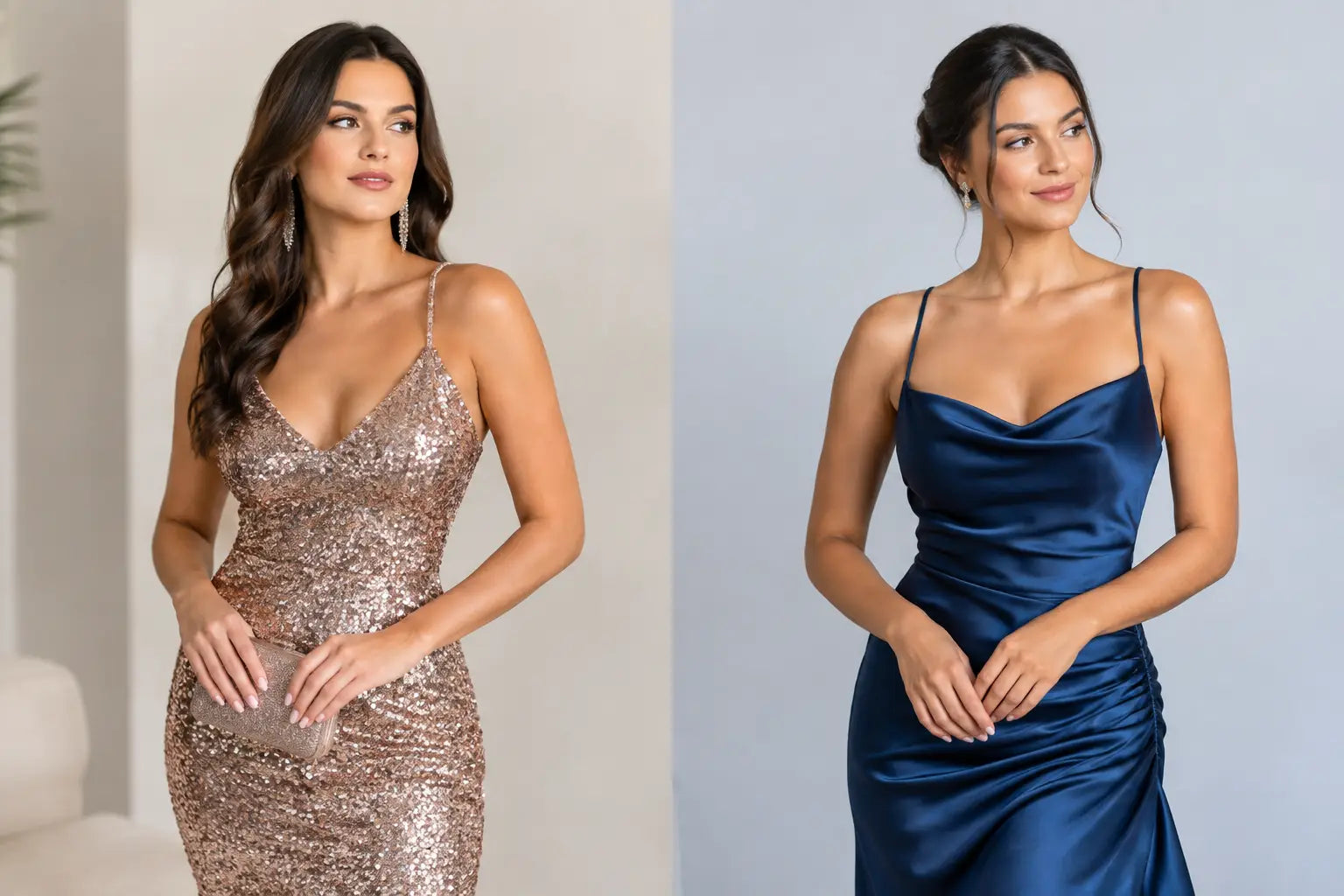 Sequin Versus Satin Dress for Your Next Night Out