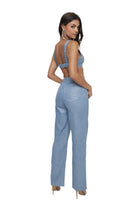Denim pant set front view - Epicplacess