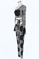 Women's Printed Top & Pants Activewear Set - photo 2