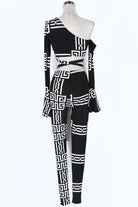 Women's Printed Top & Pants Activewear Set - photo 3