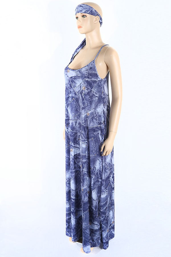 Women's Tie-Dye Halter Maxi Dress - photo 2