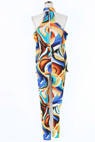 Women's Abstract Print One Shoulder Jumpsuit - photo 4