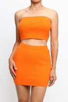 Mini skirt set side view
