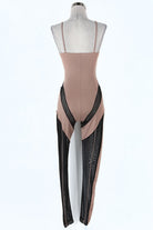 Women's Spaghetti Strap Sheer Mesh Panel Jumpsuit - photo 2
