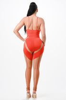 Women's Spaghetti Strap Sheer Mesh Panel Jumpsuit - photo 3