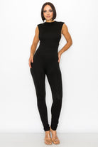 Women's Midnight Temptation Open Side Cutout Skinny Jumpsuit – front view