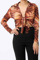 Long sleeve tunic top front view