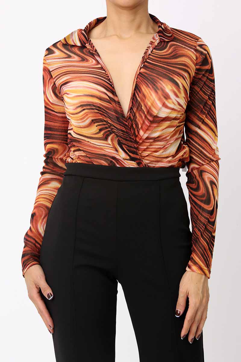 Long sleeve tunic top side view