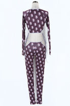 Women's Printed Mesh Long Sleeve Jumpsuit - photo 3