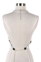 Women's Sequin Disc Halter Chain Crop Top - photo 3