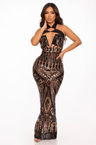 Women's Lace Halter Bodycon Maxi Dress